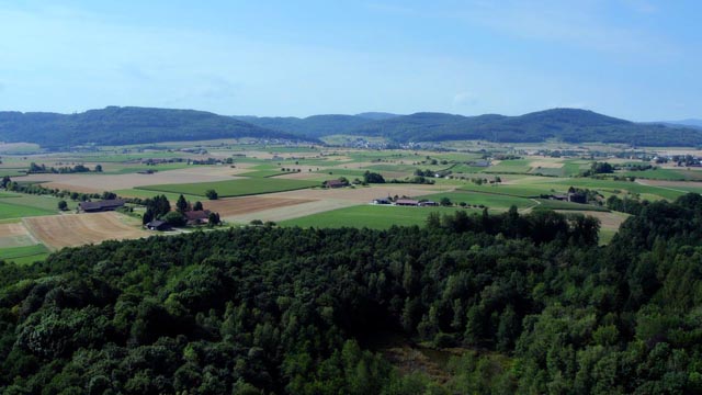 Das Möhliner Feld umfasst rund 15 Quadratkilometer. Hier hat der freiwillige Bodenforscher Werner Brogli über 70 Jahre Funde gesammelt. Foto: zVg
