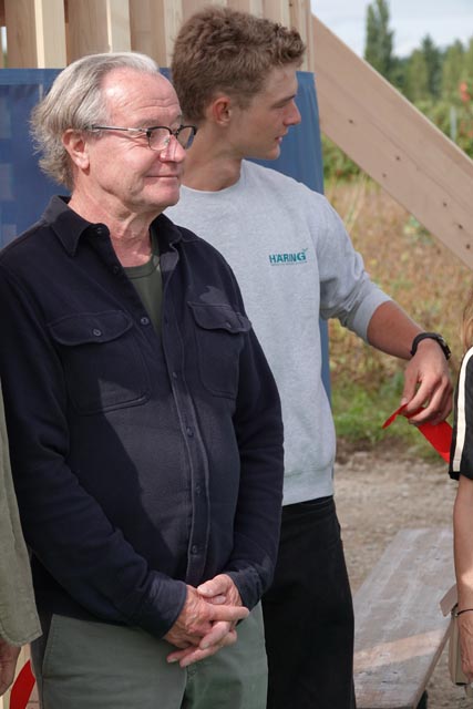 Zufrieden mit dem Projekt ist Initiant Christoph Grenacher (links) mit Kai Lüdi. Foto: Peter Schütz