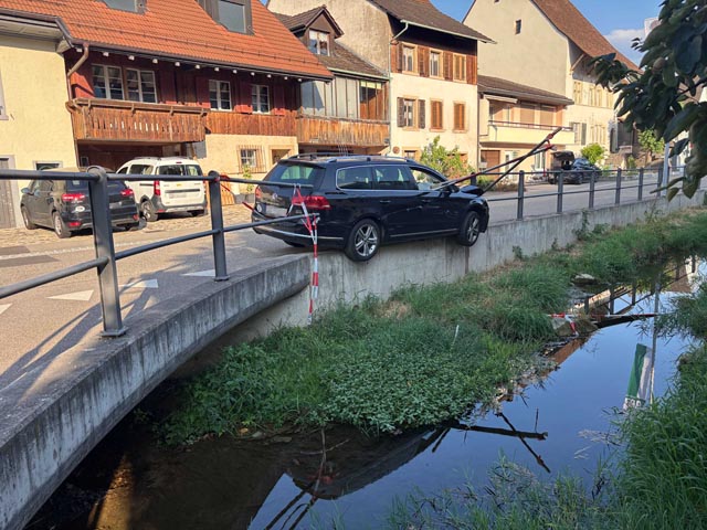 Selbstunfall in Magden. Foto: Polizei AG