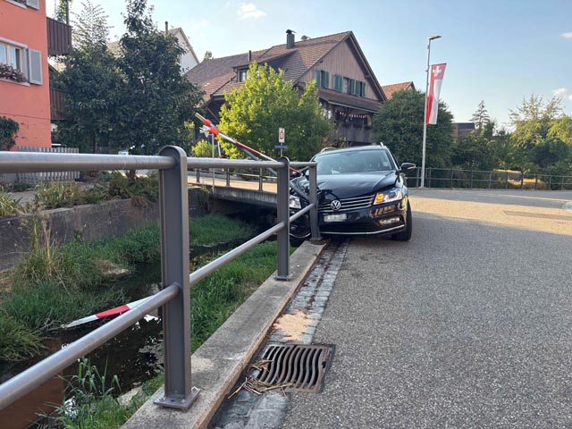 Selbstunfall in Magden. Foto: Polizei AG