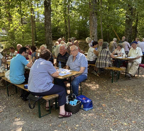 Gemütliches Waldpicknick beim Waldhaus Striehen. Foto: zVg
