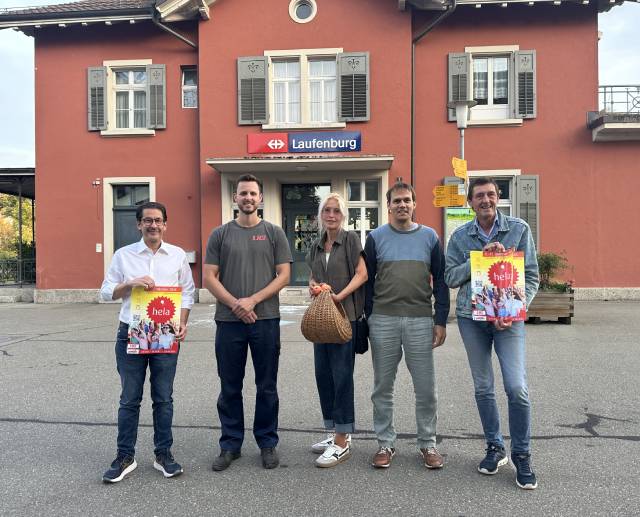 Freuen sich auf die 76. Ausgabe der hela (von links): OK-Präsident Patrick Bernhart, Hauptsponsor Sandro Mösli, Monika Ebner-Oeschger (Apfelmarkt), Marc Fischer (Presse) und Vizepräsident Roland Kaufmann. Foto: Sonja Fasler