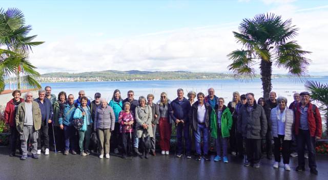 Der Männerchor Obermumpf samt Helferinnen und Helfern auf der Mainau 